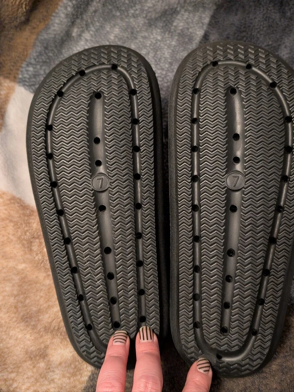 No Boundaries Black Foam Slide Sandals